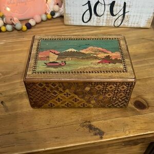 This vintage himitsu bako trick box.